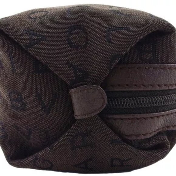 BVLGARI Pouch Logomania Canvas x Leather Authentic Used - Picture 5 of 8